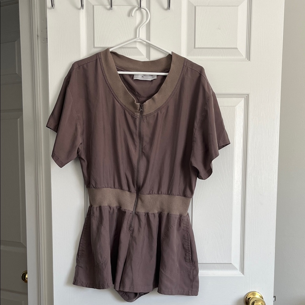 Brown Short Sleeve romper